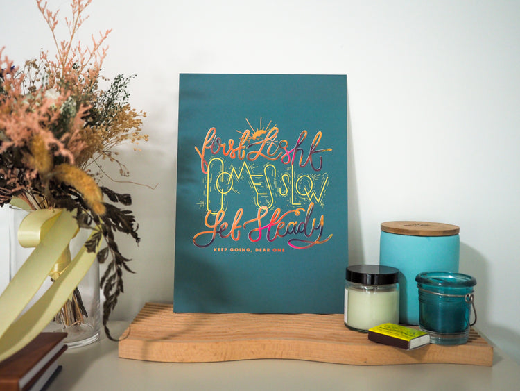 First Light Comes Slow Yet Steady - A4 Print