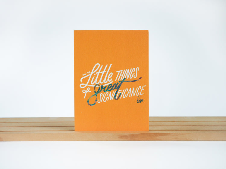 Do the Little Things of Great Significance - Postcard